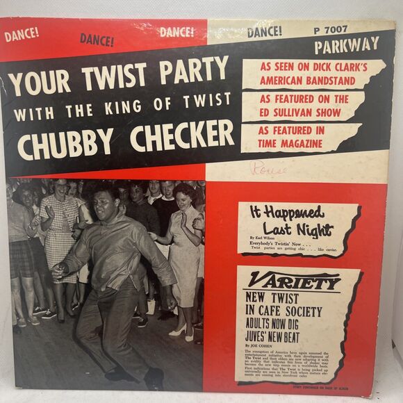 Chubby Checker – Your Twist Party - 1961 Parkway Mono Vinyl LP VG+ So Cool! - Picture 1 of 8